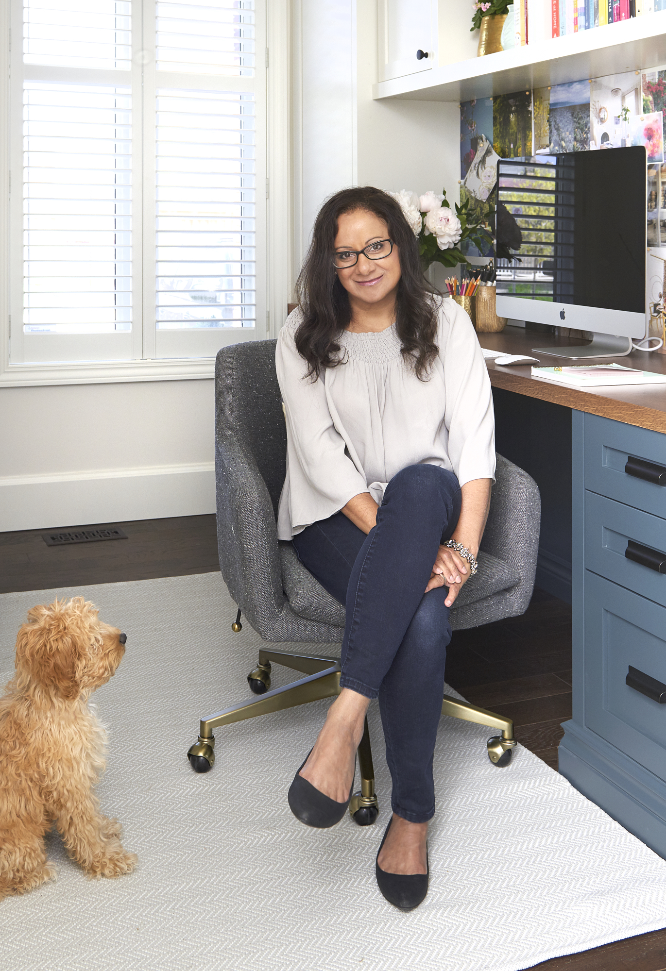 One Room Challenge Reveal - Spring 2017: My Functional + Pretty Office ...