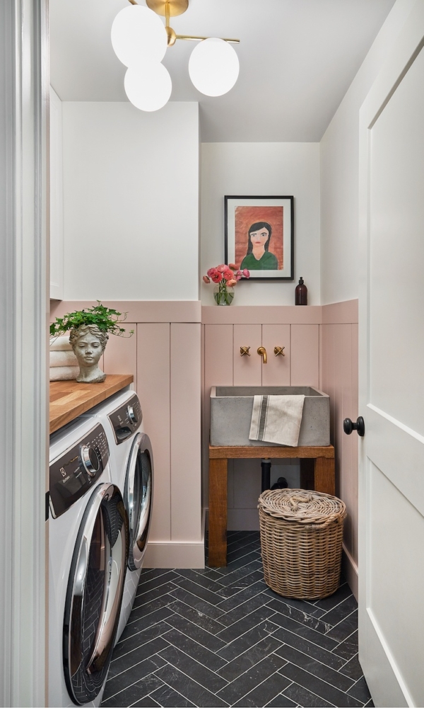 One Room Challenge Reveal – Spring 2019: Modern Farmhouse Laundry Room Renovation