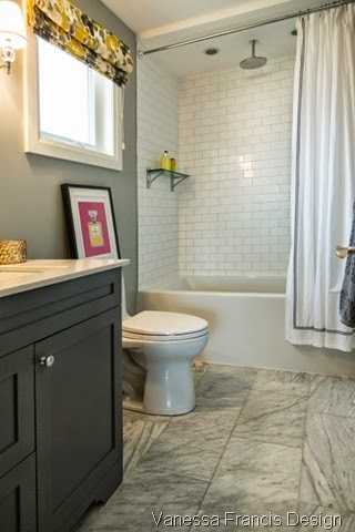 Client Project: Bathroom Before & After - Vanessa Francis Interior Design